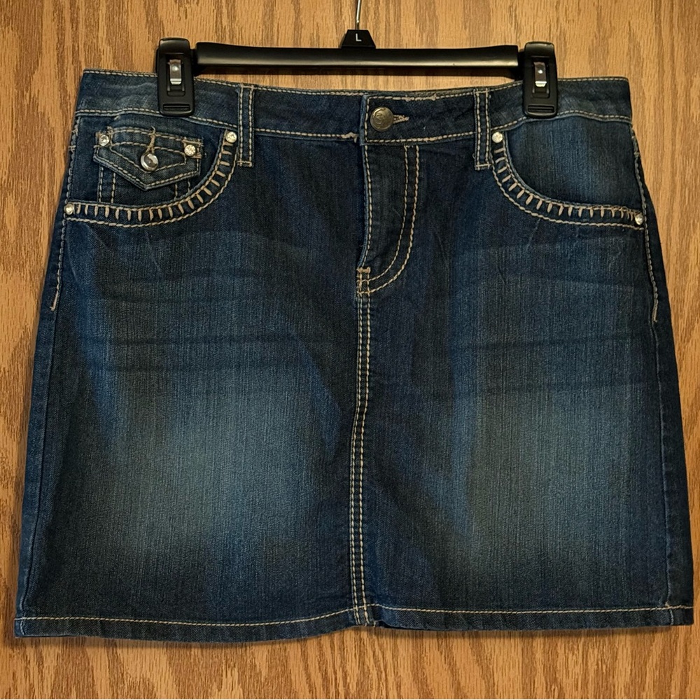 Earl Jeans Dark Blue Mini Skirt